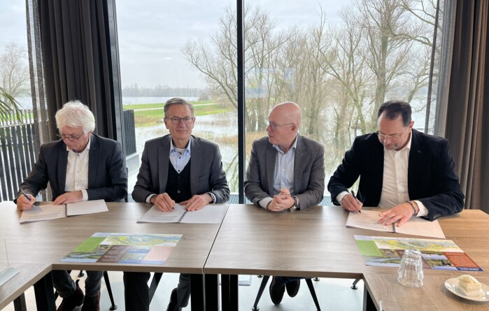 vlnr: Ton Driessen, Sylvo Thijsen, Han de Beijer en Wendy Klomp
